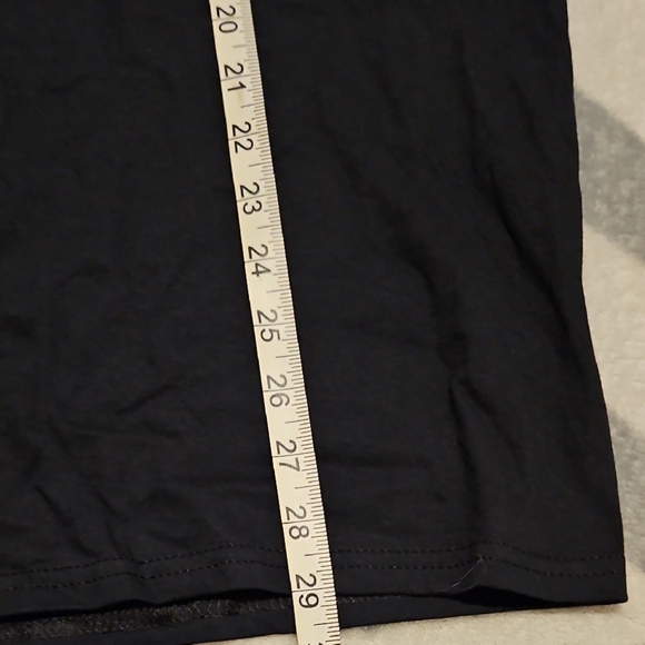 Persaya Womens Black Crew Neck Pink Cowgirl Baddie Glamour Boxy T-Shirt Cotton L - Picture 7 of 7